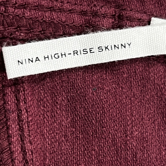 Rag & Bone Womens Nina High Rise Coated Plum Skinny Jeans 29 New NWT $255 Purple - Picture 5 of 11